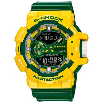 ซื้อ/ขาย CASIO G-SHOCK รุ่น GA-400CS-9ADR (CMG) นาฬิกาข้อมือสายเรซิ่น สีเหลือง/เขียว