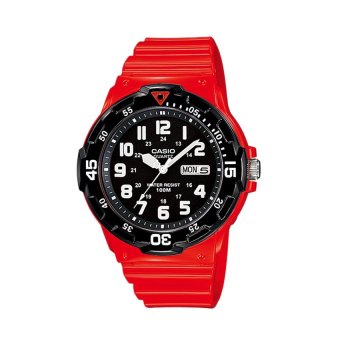 ซื้อ/ขาย Casio Standard นาฬิกาข้อมือสายเรซิ่น สีแดง รุ่น MRW-200HC-4B