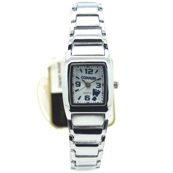 ซื้อ/ขาย CONAVIN นาฬิกาขัอมือผู้หญิง ระบบ Quartz เรือนเหล็กสายเหล็กเลสมือ (หน้าปัดทรงเหลี่ยม) รุ่น CONF-001F