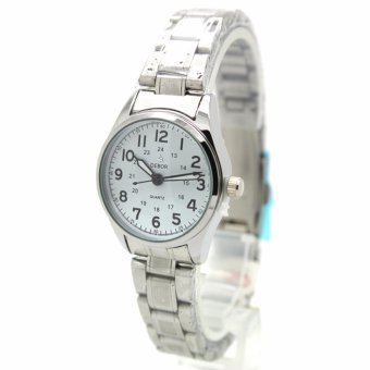 ซื้อ/ขาย DEBOR นาฬิกาข้อมือสุภาพสตรี สายเหล็ก หน้าปัดสีขาว - DB0011 (Silver-White)