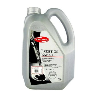 DELPHI น้ำมันเครื่อง PRESTIGE 10W-40 4 ลิตร กึ่งสังเคราะห์ DELPHI น้ำมันเครื่อง PRESTIGE 10W-40 4 ลิตร กึ่งสังเคราะห์