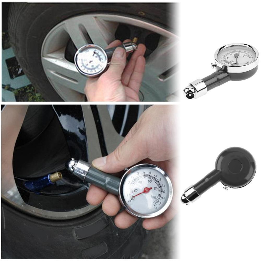 Dreamall-Car Tire Air Pressure Test Gauge Automobile Metal Dial Type