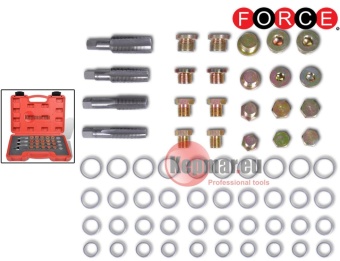 Force ( 964G1 ) ชุดเครื่องมือซ่อมเกลียวน๊อตถ่ายน้ำมันเครื่อง 64ชิ้น Force ( 964G1 ) ชุดเครื่องมือซ่อมเกลียวน๊อตถ่ายน้ำมันเครื่อง 64ชิ้น