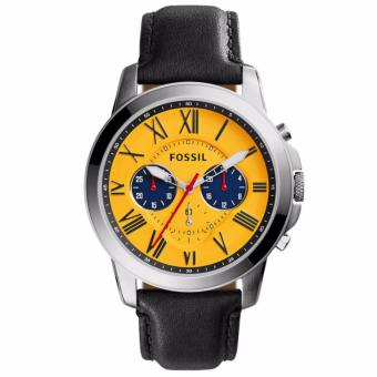 ราคา Fossil FS5059 นาฬิกาข้อมือผู้ชาย สายหนัง สีดำ