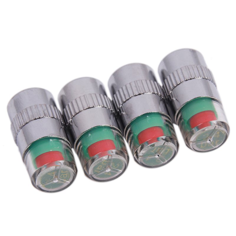 Hanyu 4Pcs/Lot Car Auto Tire Pressure Monitor Valve Stem Cap Sensor Indicator Multicolor