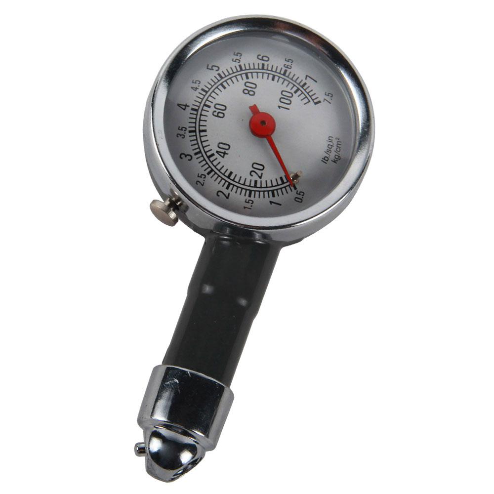 hazobau Mini Car Auto Practical Meter Mechanical Testing Digital Tire Pressure Gauge,Black