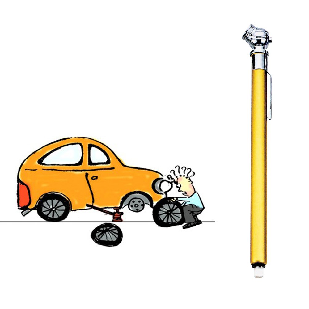 High Precision Dial Tire Pressure Gauge (Yellow) High Precision Dial Tire Pressure Gauge (Yellow)