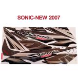 สติ๊กเกอร์ติดรถมอเตอร์ไซด์ สำหรับ HONDA-SONIC NEW ปี2007 สีดำ ราคา 150 บาท*ส่งฟรี
