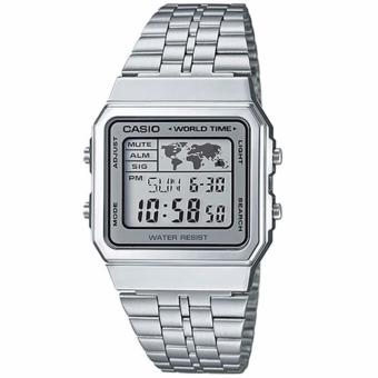 CASIO Standard นาฬิกาข้อมือผู้ชาย สีเงิน สายสแตนเลส รุ่น A500WA-7DF CASIO Standard นาฬิกาข้อมือผู้ชาย สีเงิน สายสแตนเลส รุ่น A500WA-7DF