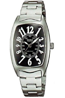 Casio Standard นาฬิกาข้อมือผู้หญิง สายสแตนเลส รุ่น LTP-1208D-1BDF - สีเงิน/ดำ Casio Standard นาฬิกาข้อมือผู้หญิง สายสแตนเลส รุ่น LTP-1208D-1BDF - สีเงิน/ดำ
