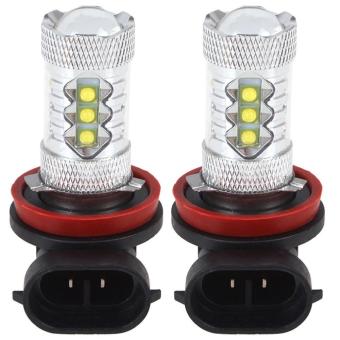 Leegoal H11 LED หลอดไฟฟ้าสำหรับแสงสว่าง DRL หมอก 80วัตต์ 6000กิโลไบต์หางไฟต่ำไฟเลี้ยว ขาว Leegoal H11 LED หลอดไฟฟ้าสำหรับแสงสว่าง DRL หมอก 80วัตต์ 6000กิโลไบต์หางไฟต่ำไฟเลี้ยว ขาว