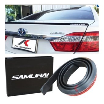 Ducktail spoiler ตูดเป็ด ลิ้นยาง ติดท้ายฝากระโปรง ใส่ได้ทุกรุ่น ความยาว 150*5*2 ซม. สีดำ ซามูไร samurai (BLACK) Ducktail spoiler ตูดเป็ด ลิ้นยาง ติดท้ายฝากระโปรง ใส่ได้ทุกรุ่น ความยาว 150*5*2 ซม. สีดำ ซามูไร samurai (BLACK)