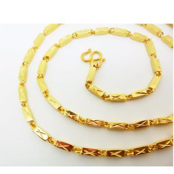 Thai Jewelry สร้อยคอทองคำ งานทองชุบไมครอน ชุบด้วยเศษทองคำแท้ 96.5 % หนัก 1.5 บาท ความยาว 24 นิ้ว Thai Jewelry สร้อยคอทองคำ งานทองชุบไมครอน ชุบด้วยเศษทองคำแท้ 96.5 % หนัก 1.5 บาท ความยาว 24 นิ้ว