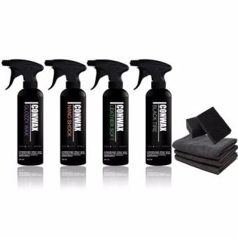 Icon Wax Glozzy Wax Nano Shock Leather Soft Black Tire เซต เสปรย์เคลือบสี และ ยาง และ คอนโซล(...) Icon Wax Glozzy Wax Nano Shock Leather Soft Black Tire เซต เสปรย์เคลือบสี และ ยาง และ คอนโซล(...)