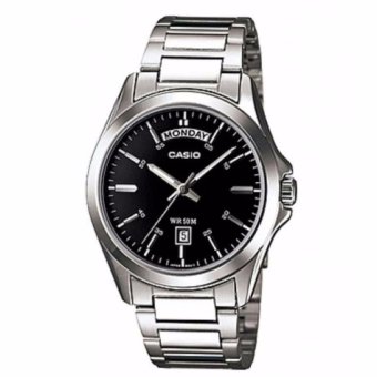 Casio Standard นาฬิกาข้อมือผู้ชาย สีดำ สายสแตนเลส รุ่น MTP-1370D-1A1VDF Casio Standard นาฬิกาข้อมือผู้ชาย สีดำ สายสแตนเลส รุ่น MTP-1370D-1A1VDF