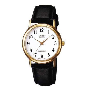 Casio Standard นาฬิกาข้อมือผู้ชาย สีทอง/ขาว สายหนัง boy size Gent quartz รุ่น MTP-1095Q-7B Casio Standard นาฬิกาข้อมือผู้ชาย สีทอง/ขาว สายหนัง boy size Gent quartz รุ่น MTP-1095Q-7B
