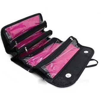 DUGADEE Roll-N-Go Cosmetic Bag กระเป๋าใส่เครื่องสำอางค์ อุปกรณ์แต่งหน้า แปรงแต่งหน้า กระเป๋าถือ กระเป๋าจัดระเบียบblack DUGADEE Roll-N-Go Cosmetic Bag กระเป๋าใส่เครื่องสำอางค์ อุปกรณ์แต่งหน้า แปรงแต่งหน้า กระเป๋าถือ กระเป๋าจัดระเบียบblack