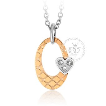 555jewelry จี้ พร้อมสร้อย ประดับ CZ และหัวใจดวงเล็กน่ารัก รุ่น MNP-105G-C (สี พิ้งโกลด์-สตีลเงิน) จี้พร้อมสร้อยคอ จี้ผู้หญิง 555jewelry จี้ พร้อมสร้อย ประดับ CZ และหัวใจดวงเล็กน่ารัก รุ่น MNP-105G-C (สี พิ้งโกลด์-สตีลเงิน) จี้พร้อมสร้อยคอ จี้ผู้หญิง