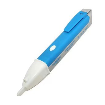 Tools Pro ปากกาวัดแรงดันไฟฟ้า ปากกาตรรวจจับไฟ AC Electric - สีขาว/ฟ้า Tools Pro ปากกาวัดแรงดันไฟฟ้า ปากกาตรรวจจับไฟ AC Electric - สีขาว/ฟ้า