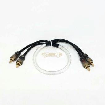 Thailand สาย RCA 4 หัว (ถักใส)0.5 เมตร แพ็ค 2 เส้น Thailand สาย RCA 4 หัว (ถักใส)0.5 เมตร แพ็ค 2 เส้น