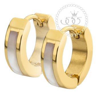 555jewelry เครื่องประดับ ต่างหูห่วง สแตนเลสสตีล ดีไซน์เรียบหรู รุ่น MNC-ER607-B (สีทอง) ต่างหูห่วงเล็ก 555jewelry เครื่องประดับ ต่างหูห่วง สแตนเลสสตีล ดีไซน์เรียบหรู รุ่น MNC-ER607-B (สีทอง) ต่างหูห่วงเล็ก