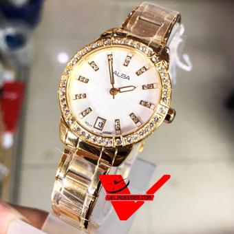 ALBA modern ladies นาฬิกาข้อมือหญิง สายสแตนเลสสีทอง รุ่น AG8H02X1 ALBA modern ladies นาฬิกาข้อมือหญิง สายสแตนเลสสีทอง รุ่น AG8H02X1