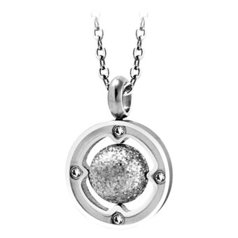 555jewelry จี้รูปวงกลม ขนาดเล็ก รุ่น MNC-P511-A - Steel 555jewelry จี้รูปวงกลม ขนาดเล็ก รุ่น MNC-P511-A - Steel
