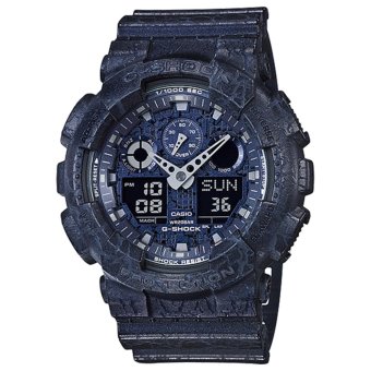 CASIO G-SHOCK รุ่น GA-100CG-2ADR (CMG) นาฬิกาข้อมือ สายเรซิ่น สีน้ำเงินเข้ม CASIO G-SHOCK รุ่น GA-100CG-2ADR (CMG) นาฬิกาข้อมือ สายเรซิ่น สีน้ำเงินเข้ม