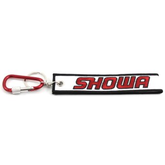 KEY CHAIN พวงกุญแจผ้า ปักลาย “SHOWA” (สีขาว-แดง) พร้อมตะขอเกี่ยว KEY CHAIN พวงกุญแจผ้า ปักลาย “SHOWA” (สีขาว-แดง) พร้อมตะขอเกี่ยว