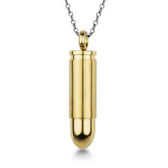 555jewelry จี้พร้อมสร้อย สแตนเลสสตีล - จี้ดีไซน์เท่รูปลูกกระสุน (สี ทอง) 555jewelry จี้พร้อมสร้อย สแตนเลสสตีล - จี้ดีไซน์เท่รูปลูกกระสุน (สี ทอง)