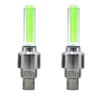 Elit จุกลมรถยนต์ ไฟ LED ( สีเขียว ) 1คู่ Elit จุกลมรถยนต์ ไฟ LED ( สีเขียว ) 1คู่