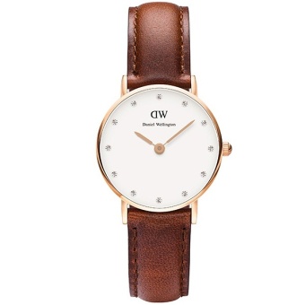 Daniel Wellington 0900DW Classy St. Mawes 26mm นาฬิกาข้อมือ แฟชั่น ผู้หญิง สายหนัง สีน้ำตาล Women Watch - Brown Daniel Wellington 0900DW Classy St. Mawes 26mm นาฬิกาข้อมือ แฟชั่น ผู้หญิง สายหนัง สีน้ำตาล Women Watch - Brown