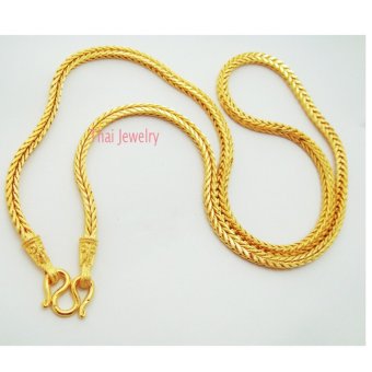 Thai Jewelry สร้อยคอทองคำ งานชุบทองไมครอน ชุบด้วยเศษทองคำแท้ 96.5 % หนัก 1.5 บาท ยาว 20 นิ้ว Thai Jewelry สร้อยคอทองคำ งานชุบทองไมครอน ชุบด้วยเศษทองคำแท้ 96.5 % หนัก 1.5 บาท ยาว 20 นิ้ว