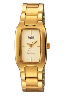 Casio Standard นาฬิกาข้อมือผู้หญิง สายสแตนเลส รุ่น LTP-1165N-9CRDF - เรือนทอง/หน้าทอง Casio Standard นาฬิกาข้อมือผู้หญิง สายสแตนเลส รุ่น LTP-1165N-9CRDF - เรือนทอง/หน้าทอง
