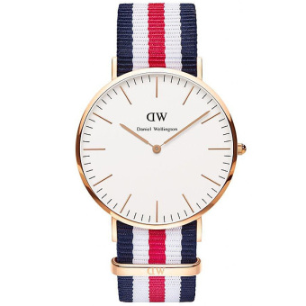 Daniel Wellington 0102DW Classic Canterbury 40mm นาฬกาข้อมือ แฟชั่น ผู้ชาย สายนาโต้ ไนล่อน สีทองแดง Men Watch - Rose Gold Dial Daniel Wellington 0102DW Classic Canterbury 40mm นาฬกาข้อมือ แฟชั่น ผู้ชาย สายนาโต้ ไนล่อน สีทองแดง Men Watch - Rose Gold Dial