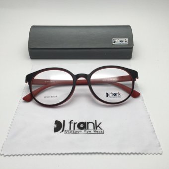 DJ Frank TR-Flex กรอบแว่นตาเกาหลี เนื้อนุ่ม DF001 สีแดงดำ DJ Frank TR-Flex กรอบแว่นตาเกาหลี เนื้อนุ่ม DF001 สีแดงดำ
