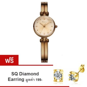 Kimio นาฬิกาข้อมือผู้หญิง สายสแตนเลส รุ่น KW6041 Brown Gold (แถมฟรี ต่างหู SQ Diamond Earring มูลค่า 199-) Kimio นาฬิกาข้อมือผู้หญิง สายสแตนเลส รุ่น KW6041 Brown Gold (แถมฟรี ต่างหู SQ Diamond Earring มูลค่า 199-)