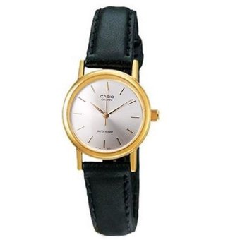 Casio Standard นาฬิกาข้อมือผู้หญิง - สีเงิน สายหนังสีดำ รุ่น LTP-1095Q-7A Casio Standard นาฬิกาข้อมือผู้หญิง - สีเงิน สายหนังสีดำ รุ่น LTP-1095Q-7A