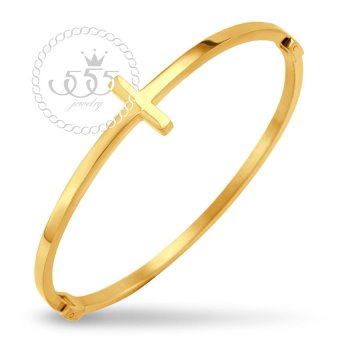 555jewelry 316L Bangle กำไล รุ่น MNC-BG233-B (Yellow Gold) 555jewelry 316L Bangle กำไล รุ่น MNC-BG233-B (Yellow Gold)