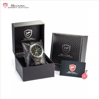 นาฬิกา Steel Frilled Shark Sport Watch Chronograph 24 Hours Black Yellow นาฬิกา Steel Frilled Shark Sport Watch Chronograph 24 Hours Black Yellow