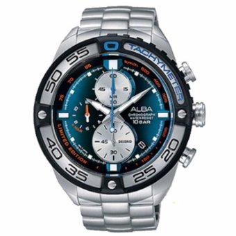 ALBA Chronograph Limited Edition นาฬิกาข้อมือผู้ชาย สีน้ำเงิน สายสแตนเลส รุ่น AV6067X1 ALBA Chronograph Limited Edition นาฬิกาข้อมือผู้ชาย สีน้ำเงิน สายสแตนเลส รุ่น AV6067X1