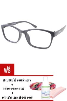 Kuker กรอบแว่นสี New Eyewear+เลนส์สายตายาวคุณภาพมาตรฐาน ( +100 ) รุ่น88241 (สีดำ) ฟรีสเปรย์ล้างแว่นตา + กล่องแว่นคละสี + ผ้าเช็ดแว่น Kuker กรอบแว่นสี New Eyewear+เลนส์สายตายาวคุณภาพมาตรฐาน ( +100 ) รุ่น88241 (สีดำ) ฟรีสเปรย์ล้างแว่นตา + กล่องแว่นคละสี + ผ้าเช็ดแว่น