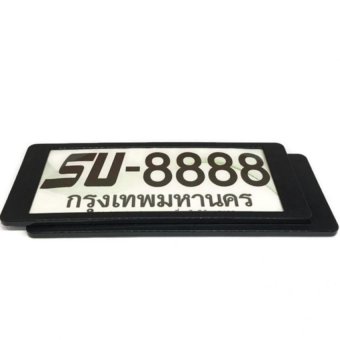 Thailand กรอบป้ายทะเบียนกันน้ำ แบบสั้น แพ็ค 1 คู่ Thailand กรอบป้ายทะเบียนกันน้ำ แบบสั้น แพ็ค 1 คู่