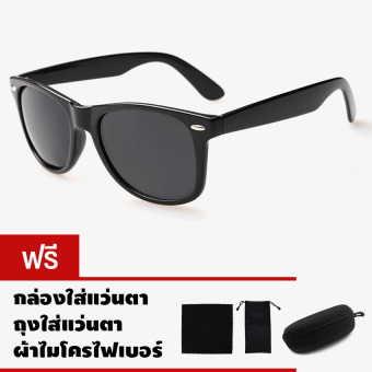 CAZP Sunglasses แว่นกันแดด Classic Wayfarer Style รุ่น 2140 Polarized กรอบดำ/เลนส์สีดำ (Black/Black) สวมใส่ได้ทั้งชายและหญิง 60mm CAZP Sunglasses แว่นกันแดด Classic Wayfarer Style รุ่น 2140 Polarized กรอบดำ/เลนส์สีดำ (Black/Black) สวมใส่ได้ทั้งชายและหญิง 60mm