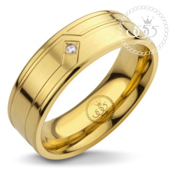 555jewelry แหวนเรียบ กัดลาย รุ่น MNR-338T-B (สี ทอง) 555jewelry แหวนเรียบ กัดลาย รุ่น MNR-338T-B (สี ทอง)