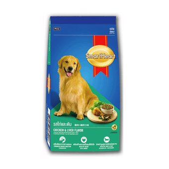 SmartHeart Dog Food Chicken & Liver Flavor for Adult dog 1.5 kg. อาหารสุนัขโต สมาร์ทฮาร์ท รสไก่ตับ 1.5กก. SmartHeart Dog Food Chicken & Liver Flavor for Adult dog 1.5 kg. อาหารสุนัขโต สมาร์ทฮาร์ท รสไก่ตับ 1.5กก.