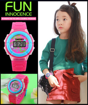เด็กผู้หญิงมีแนวโน้มแฟชั่นนาฬิกา led ไฟ 1097 ดิจิตอล Wirstwatches ของขวัญดี ๆ สำหรับคนหนุ่มสาว (กุหลาบแดง) เด็กผู้หญิงมีแนวโน้มแฟชั่นนาฬิกา led ไฟ 1097 ดิจิตอล Wirstwatches ของขวัญดี ๆ สำหรับคนหนุ่มสาว (กุหลาบแดง)