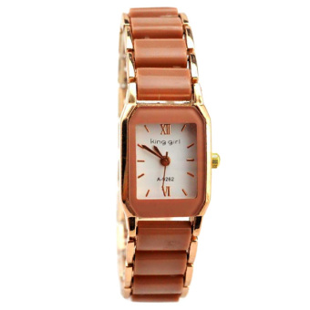 King Girl นาฬกาแฟชั่น ผู้หญิง สีน้ำตาล Fashion Casual Analog Lady Women Watch - Brown King Girl นาฬกาแฟชั่น ผู้หญิง สีน้ำตาล Fashion Casual Analog Lady Women Watch - Brown