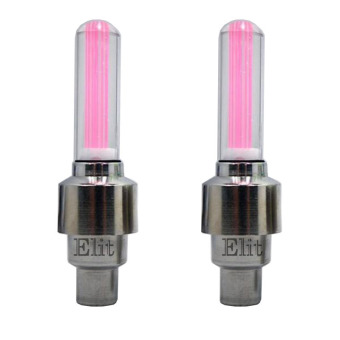 Elit จุกลมรถยนต์ ไฟ LED ( สีชมพู ) 1คู่ Elit จุกลมรถยนต์ ไฟ LED ( สีชมพู ) 1คู่