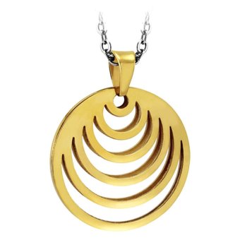 555jewelry จี้วงกลมสไตล์ Modern ฉลุลายเส้นโค้ง รุ่น MNC-P517-B สี Yellow Gold 555jewelry จี้วงกลมสไตล์ Modern ฉลุลายเส้นโค้ง รุ่น MNC-P517-B สี Yellow Gold